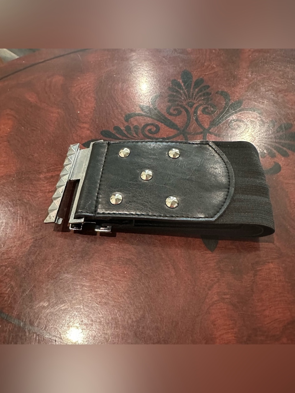Ladies Metal Elastic stretch Belt 33” to 44”